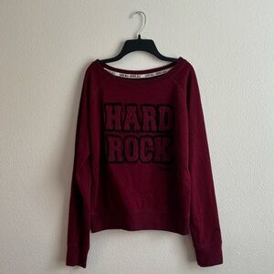 Hard Rock Cafe Maroon Sweatshirt